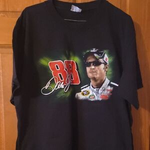 Chase Authentics Black Graphic Tee with Red and Green Accents